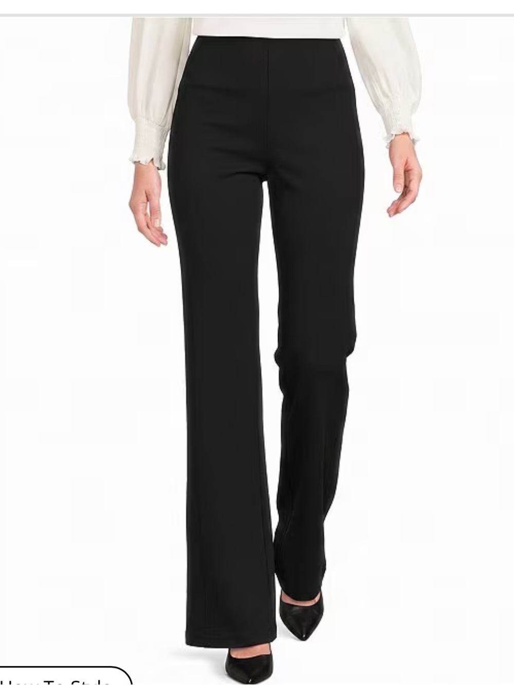 Slim Factor Ponte knit flare pants. Worn once. 60 retail